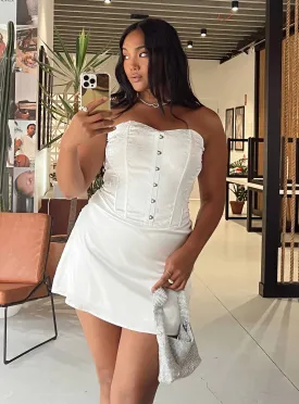 Alter Ego Mini Dress White