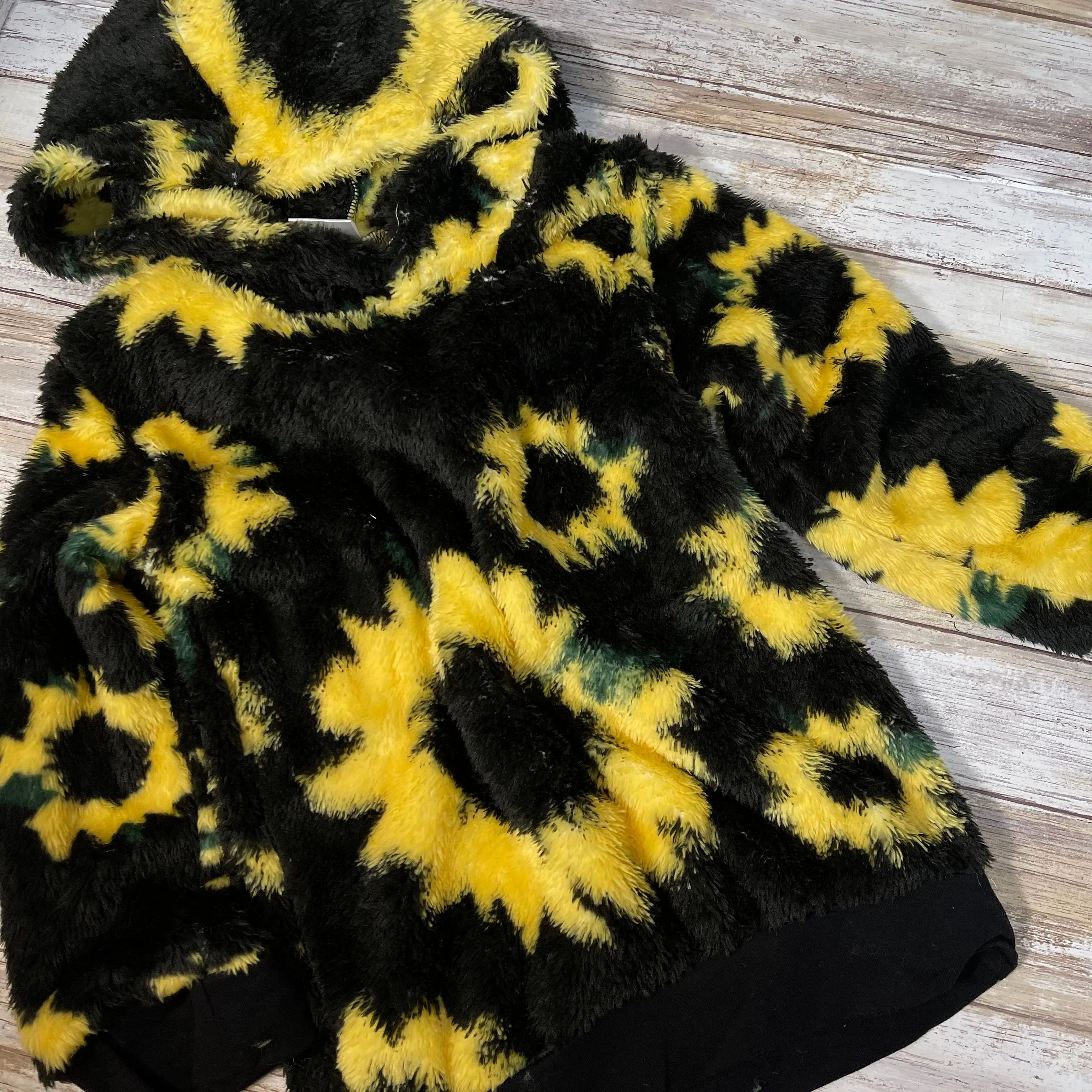 Black Sunflower Sherpa Hoodie