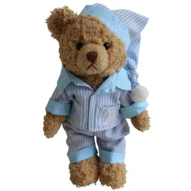 Blue Striped Pyjama Teddy Bear