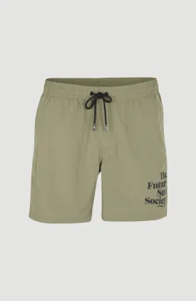 Cali FSS 16'' Swim Shorts | Deep Lichen Green