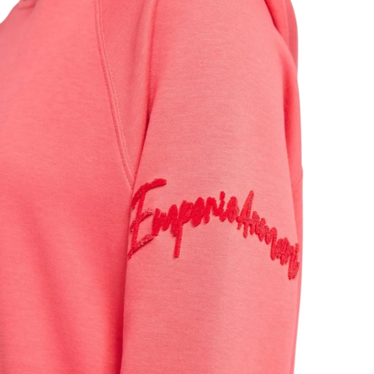 Emporio Armani Logo Pink Hoodie