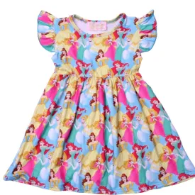 Girls Fun Character Dresses - Pastel Vibrant 90s Princesses