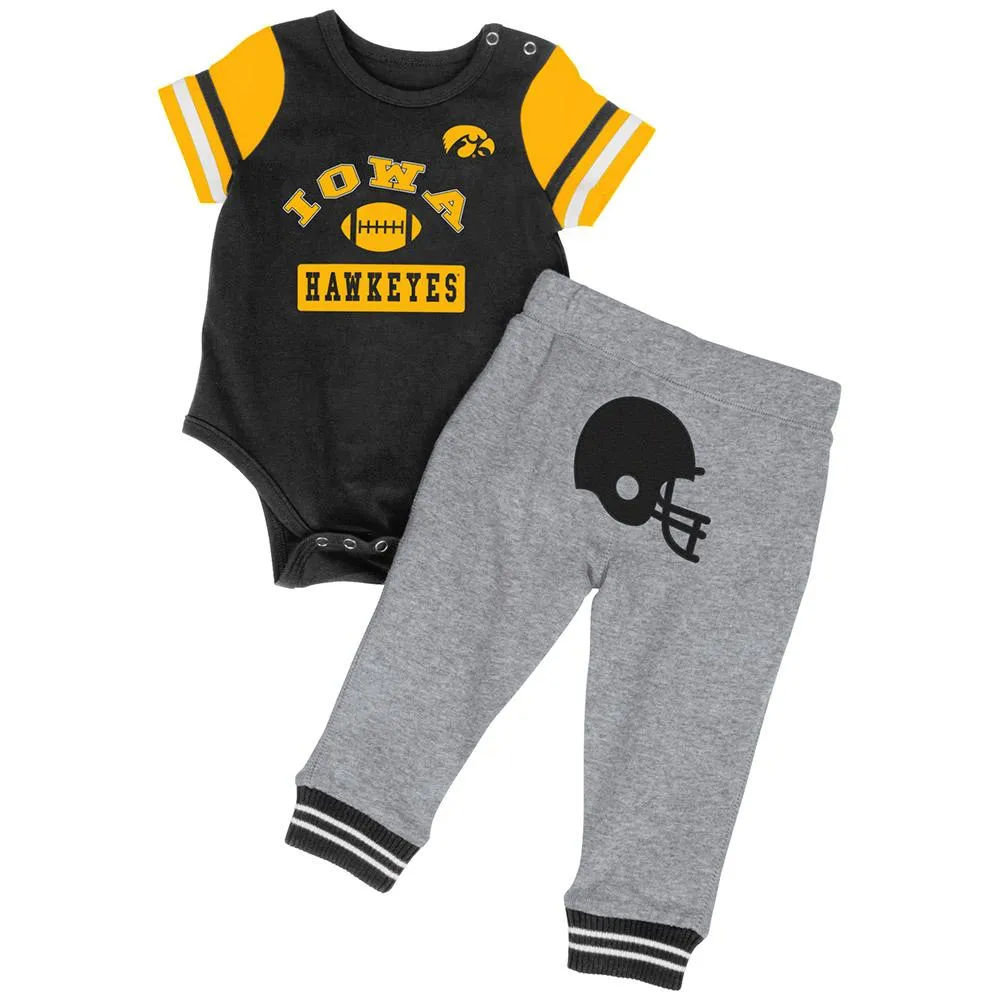 Iowa Hawkeyes Colosseum Infant Boys MVP One Piece Outfit and Sweatpants Set