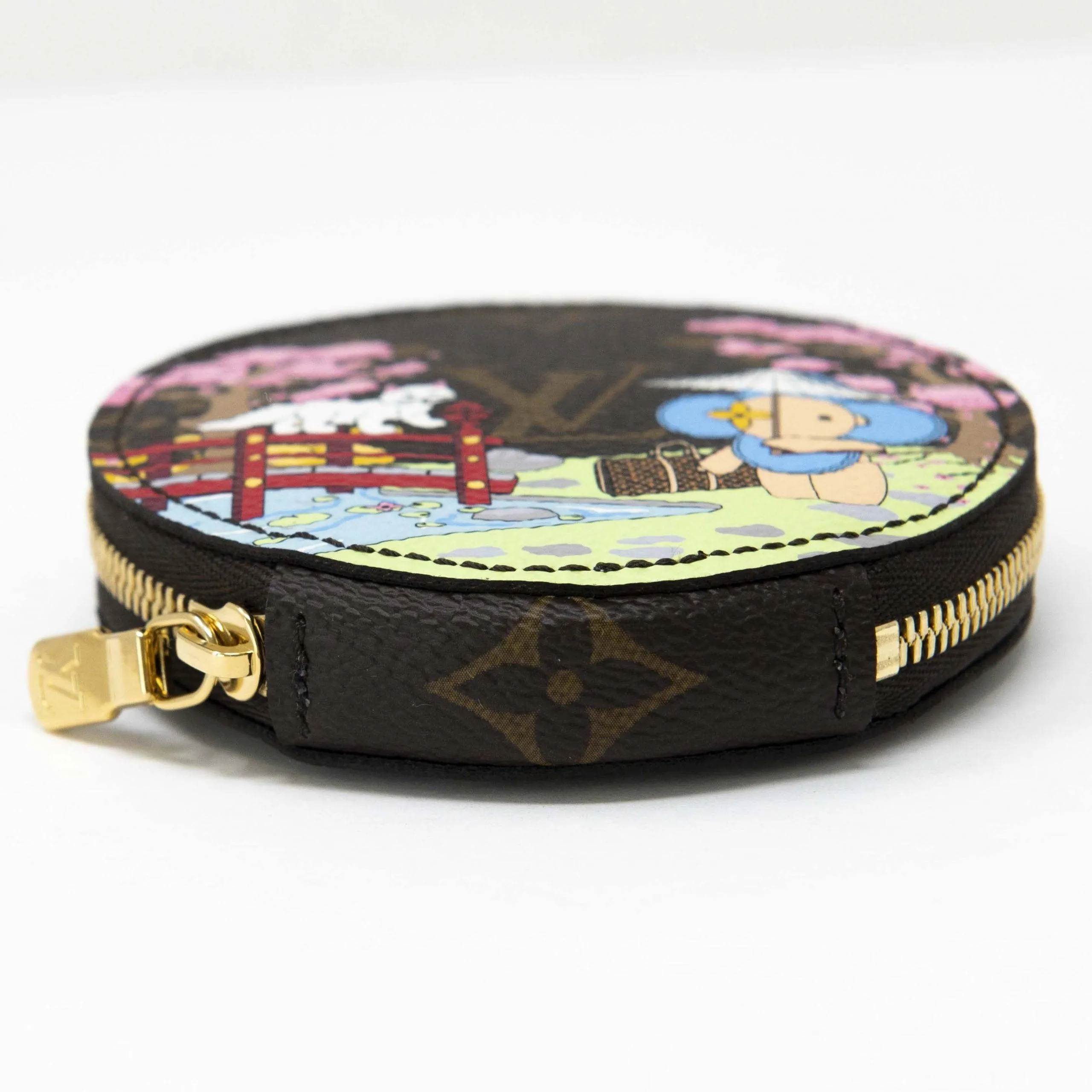 Louis Vuitton 2021 Christmas Monogram Japanese Garden Round Coin Purse