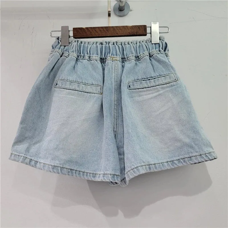 Pre Order:  Vintage Diamond High Waist Denim Shorts