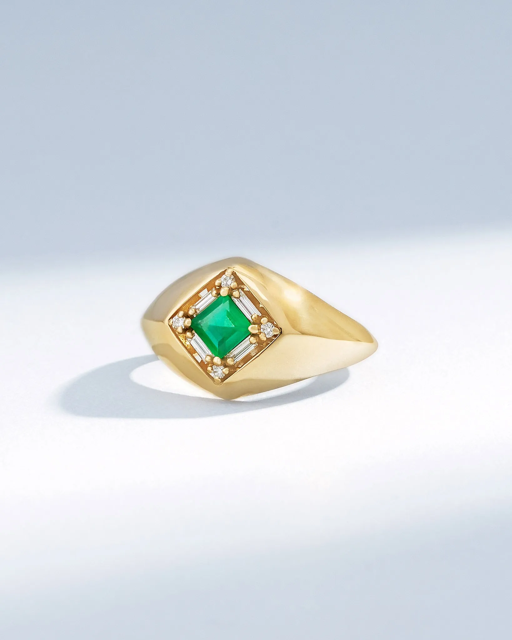 Princess Emerald Signet Ring