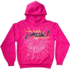 Sp5der P*NK Hoodie Pink