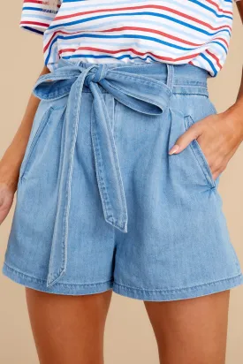 Sunshine Toast Blue Denim Shorts