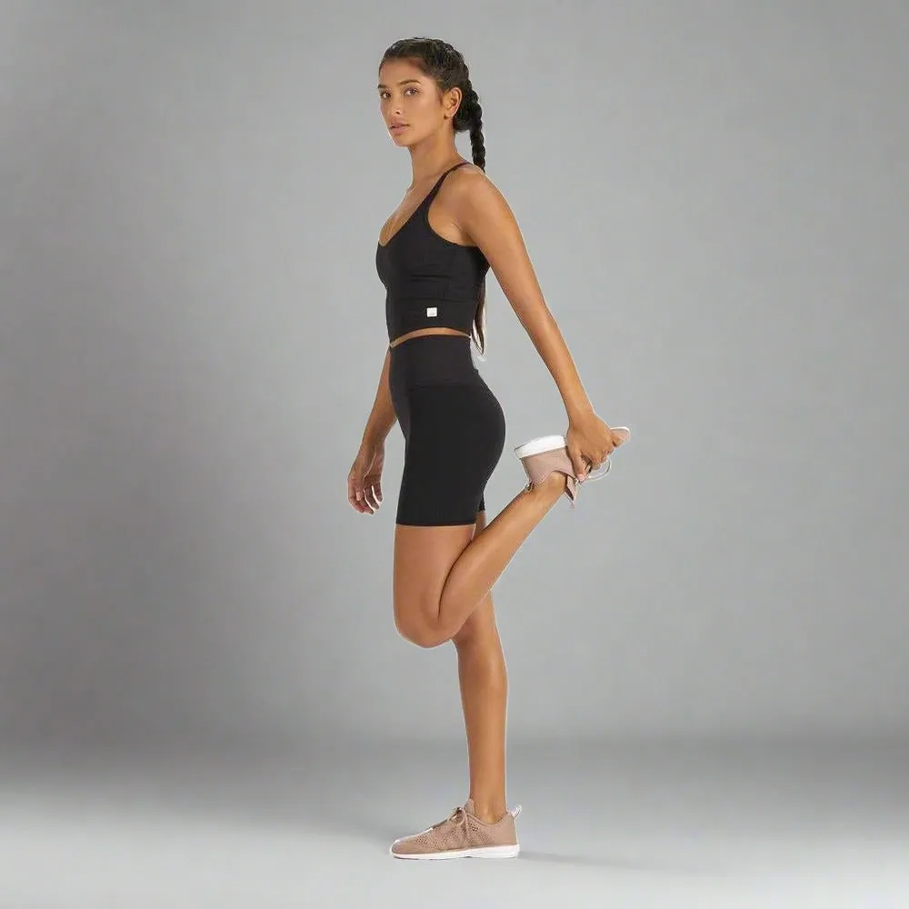 Womens Rib Studio Short - Black